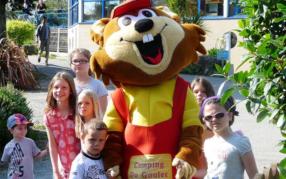 camping goulet animation estivales mascotte